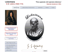 Tablet Screenshot of gwleibniz.com